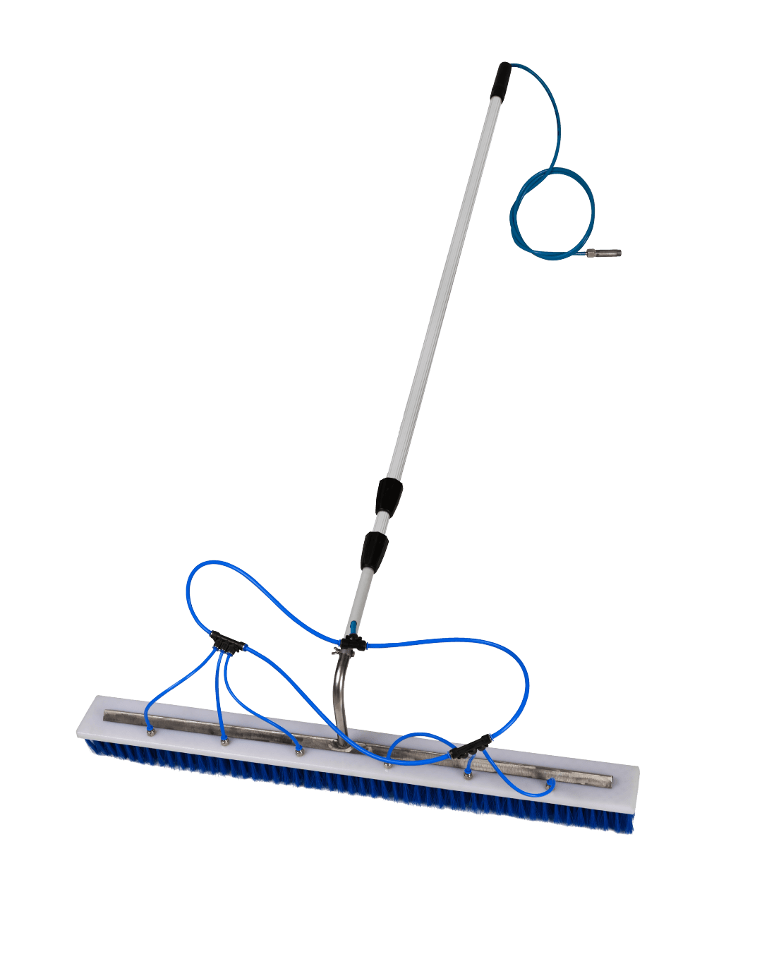 100x10 CM Solar Panel Cleaning Kit with Adjustable Telescopic Extension Pole, Nylon Brush & Water Fed PU Pipe