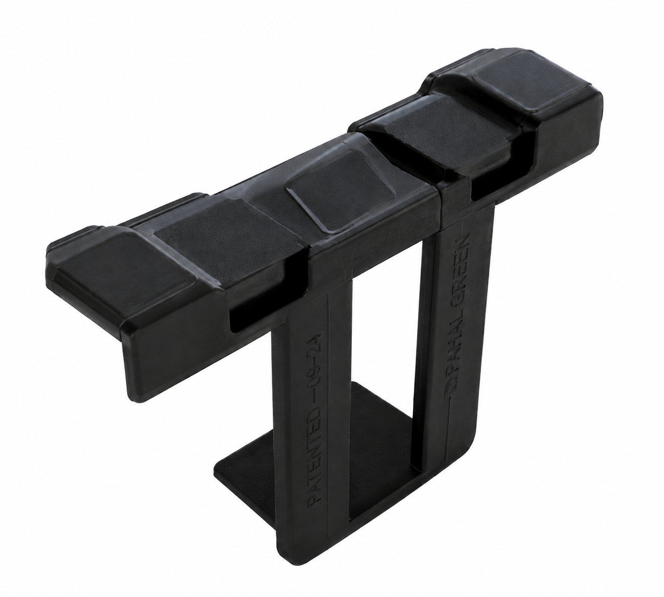 Water drain clamp close-up